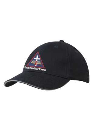 Richmond View School Cap w/ Sndwch Peak Navy/Wht 1SZ